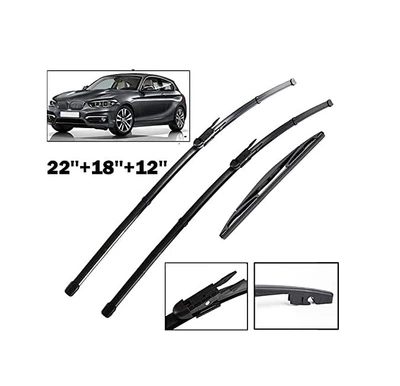 Applicable to BMW 1 Series F20 F21114 I 116 I 118 120 125 Im135 I 2011-201 (Wiper) - 2011-2019-bmw-1-series-22-inch-18-inch-12