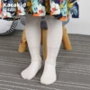 1163 ankle pattern pantyhose white