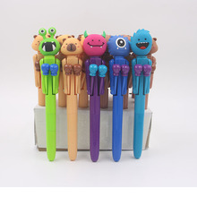 小学生个性创意搞笑卡通趣味拳击笔可爱互动人偶解压圆珠笔文具