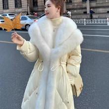 高级感超好看狐狸大毛领羽绒服女中长款2025年新款时尚洋气加厚潮