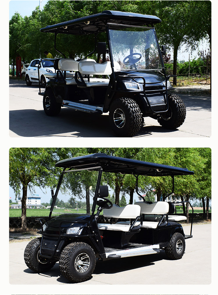 6 electric golf cart scenic spot tourist property sales office house hotel park reception sightseeing bus