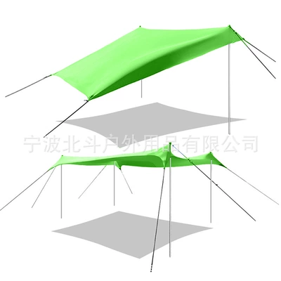 Cross-border explosion beach canopy in stock waterproof anti-ultraviolet sunshade canopy outdoor camping tent (Çadırlar) - green-210-x200x1652-aluminum-rods