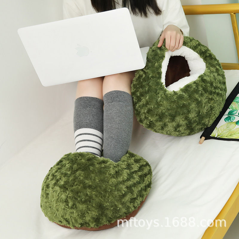 Calentador de pies de felpa USB para cama, oficina o dormitorio, sin enchufe