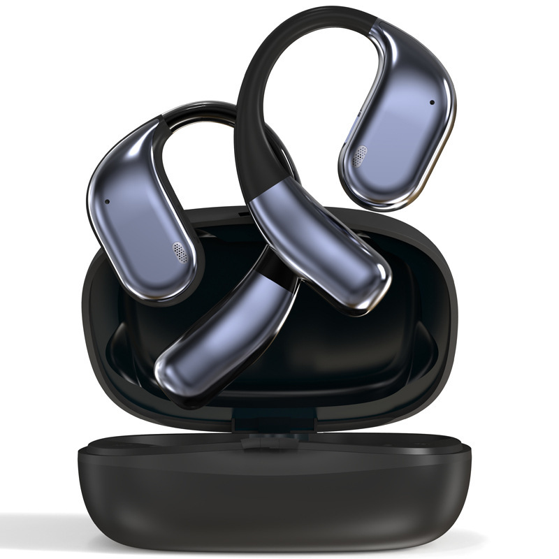 ニューマンK16ワイヤレスBluetooth耳掛け式スマート翻訳イヤホン、非インイヤー型、オープン型、ノイズキャンセリング、通話、会議、録音機能付き|undefined