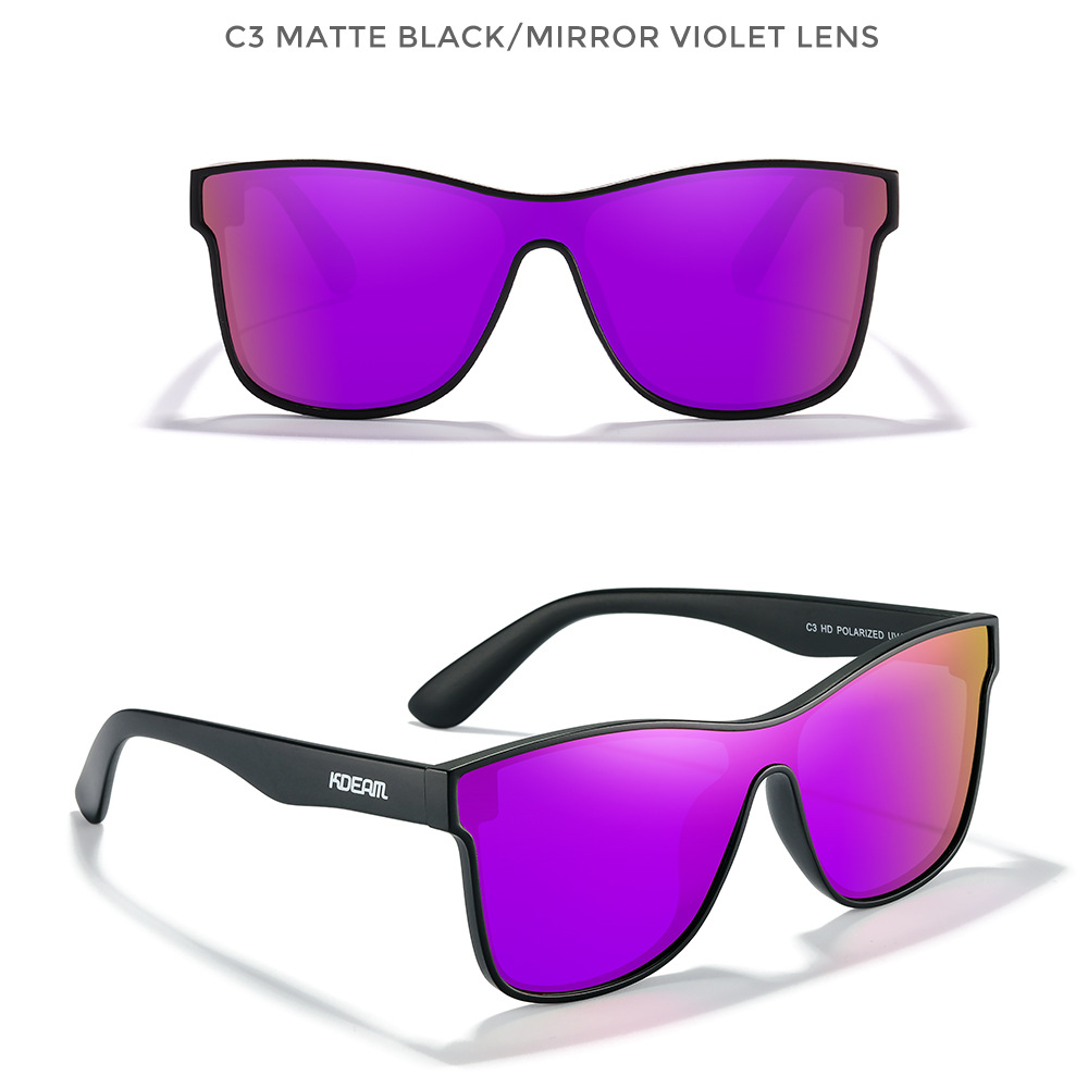 One-piece Lens Sunglasses HD Polarized Outdoor Athletic Glasses