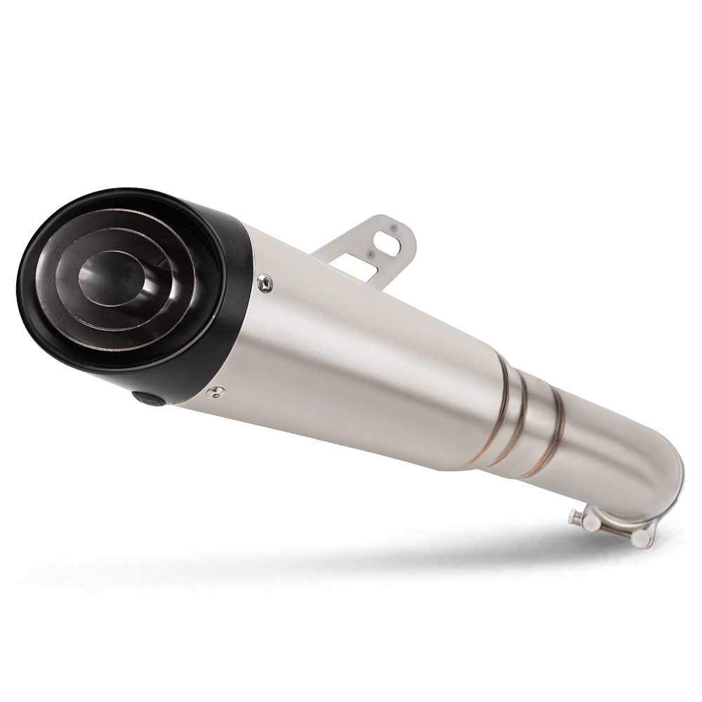 Suitable for Motorcycle Modification Exhaust Pipe Zx4Rr Zx4R Sc Three-Layer Stainless Steel Integrated Middle Section and Tail Section