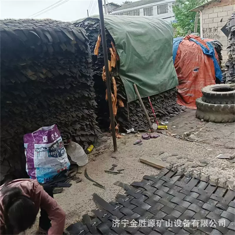 矿山隧道开山爆破防护网 1.8*2米飞石拦截炮被 爆破轮胎橡胶炮被