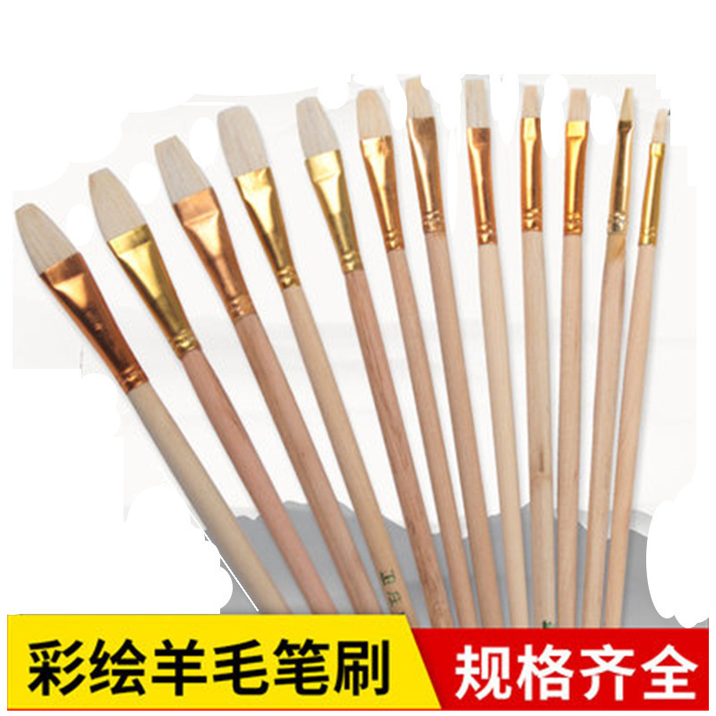 Manufacturer Wholesale Wool Painting Pen No Pen Kidsren's Paintbrush Wool Pen Oil Painting Pen Craft Ceramic Painting Pen