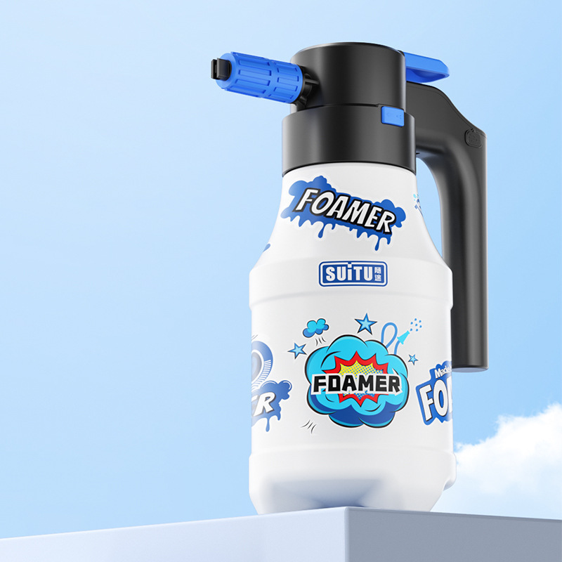 電動洗車フォームスプレーポット高圧paポット洗車専用扇形フォームスプレーポットガス圧式汎用スプレー