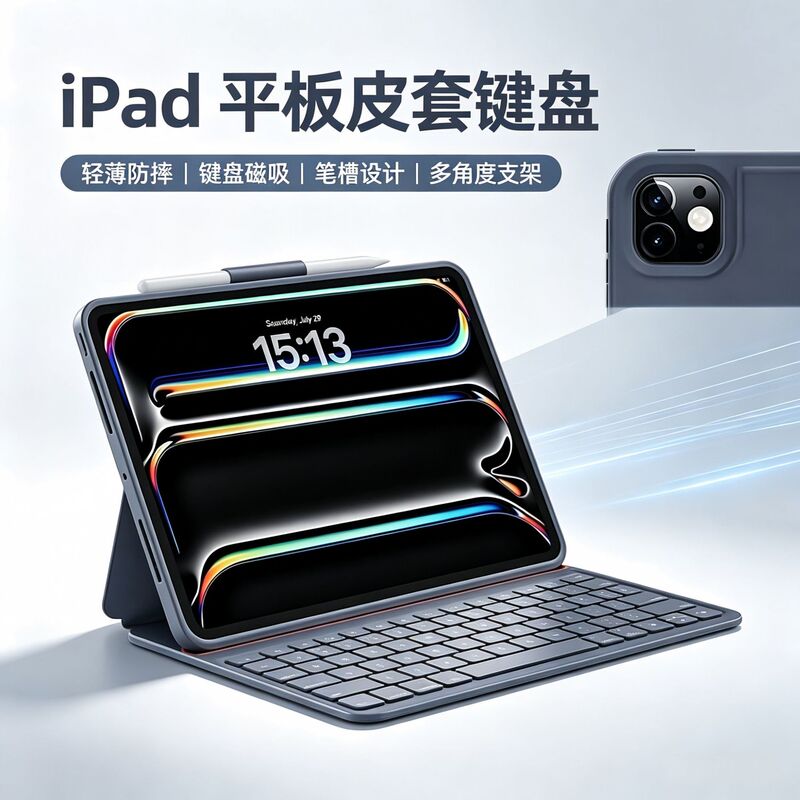 Apple Pad Air 8/7/6/5/4 generation floating protective case with magnetic Bluetooth keyboard integrated for iPad 10/11 Apple Pad Air 8/7/6/5/4 generation floating protective case with magnetic Bluetooth keyboard integrated for iPad 10/11