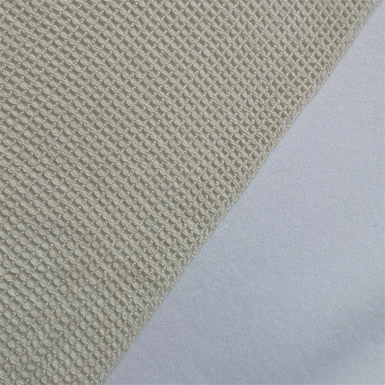 Inventario de fábrica caliente 0.5 cm agujero pequeño tela de algodón bolsa de compras tela de malla