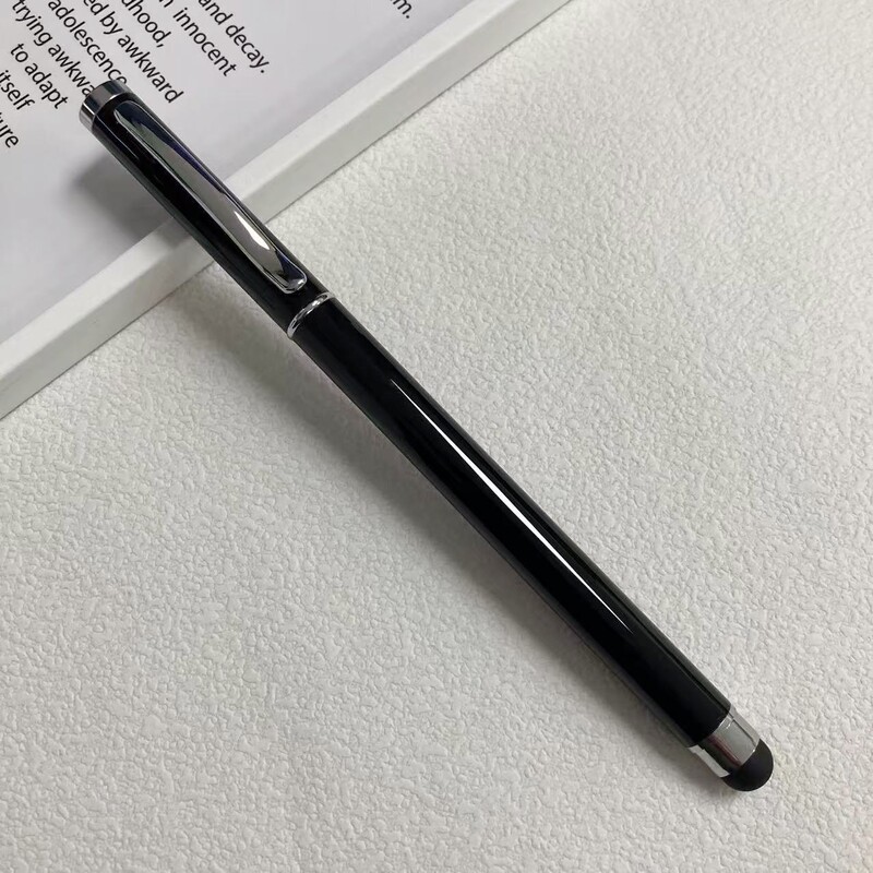新型高颜値金属中性ペン華為携帯電話タブレット汎用コンデンサペン二合一多機能サインペン|undefined