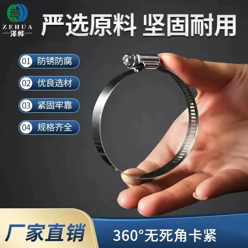 Оптовая Продажа с завода из нержавеющей стали Американский зажим для шланга на складе подача водопровода шланг диапазон крепление капота прочный зажим