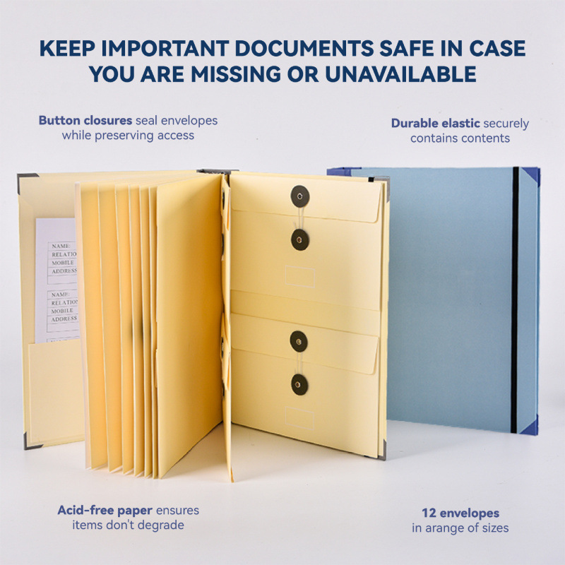 Amazon In Case I Go Missing Binder Folder Organ File Bag Follist Storage Bag