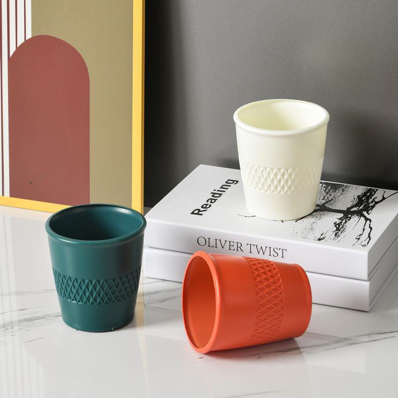 Jarrón decorativo de plástico estilo nórdico, resistente a caídas