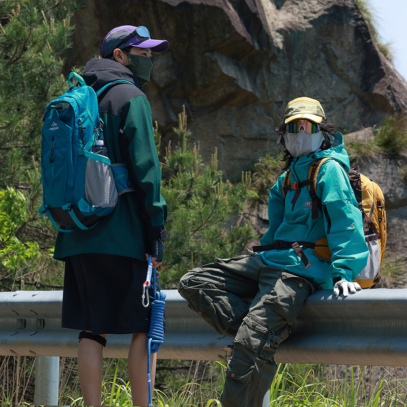 Fashion Versatile Single Shoulder Bag Large Capacity Backpack Trendy Couple Outdoor Hiking Bag Workwear Travel Unisex