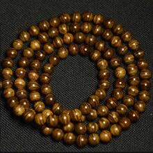 四川小叶金丝楠木手串佛珠情侣8mm满水波纹龙胆10/12/6男女108颗