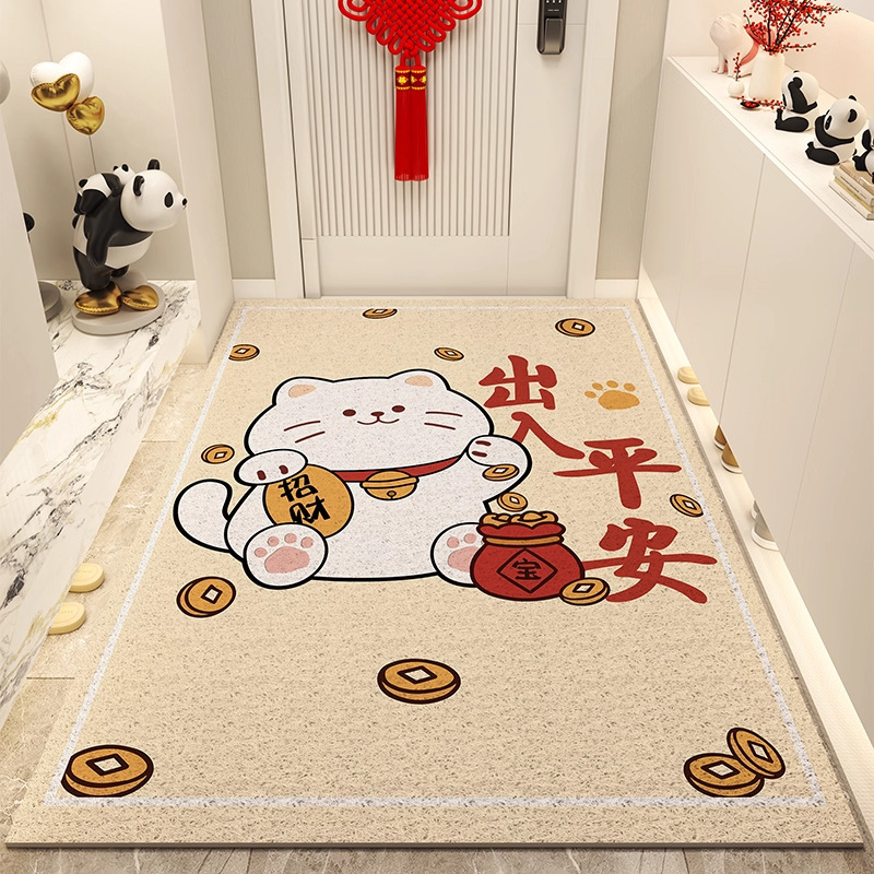入户地垫进门玄关蹭土丝圈地垫家用室内外可裁剪耐磨耐脏脚垫子|undefined
