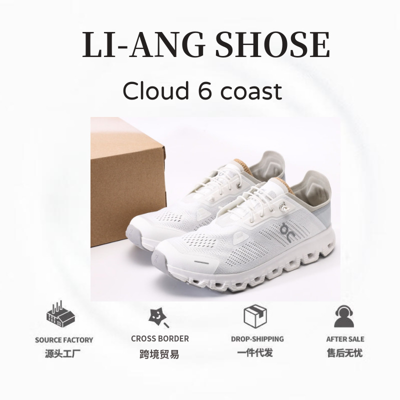 Putian Shoes Cross-Border on Running Cloud 6 Coast/Push Low-Top Casual Sports Shoes Running Non-Slip Shoes