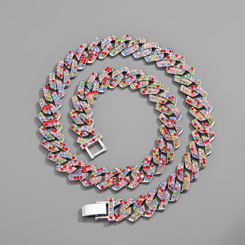 Fashion Geometric Alloy Inlay Rhinestones Unisex Necklace 1 Piece