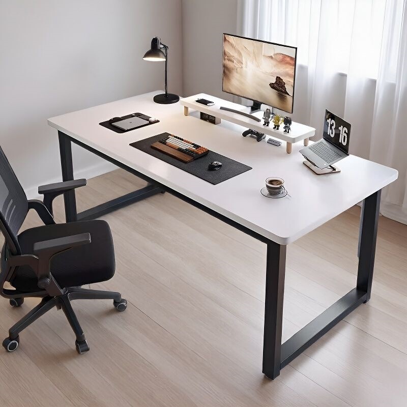 Computer desk for home use, desktop office desk, student study desk, wall-mounted long table, simple rental house gaming desk