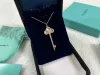 Rose gold key white shell length 40+5