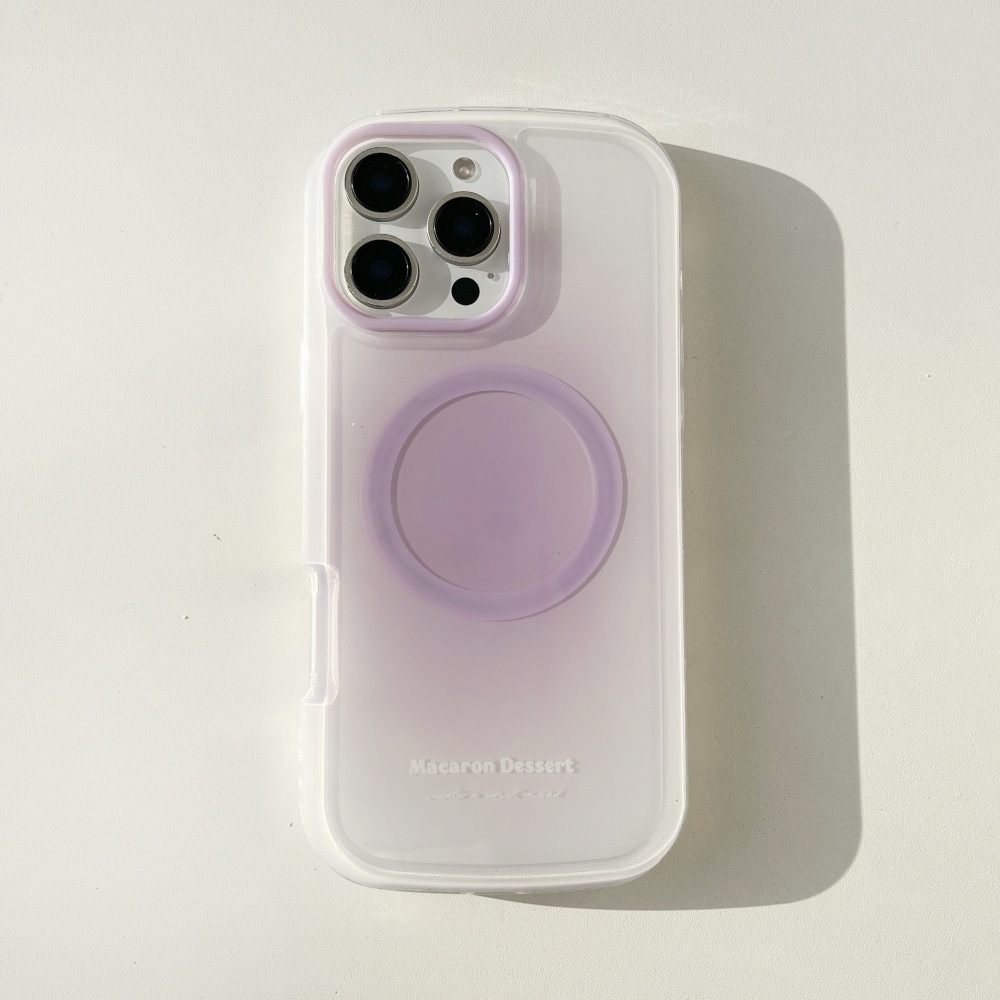 Ins estilo simple gradiente color sólido magnético adecuado para 16ProMax Apple 14/15 funda para teléfono móvil iPhone16 femenino 13