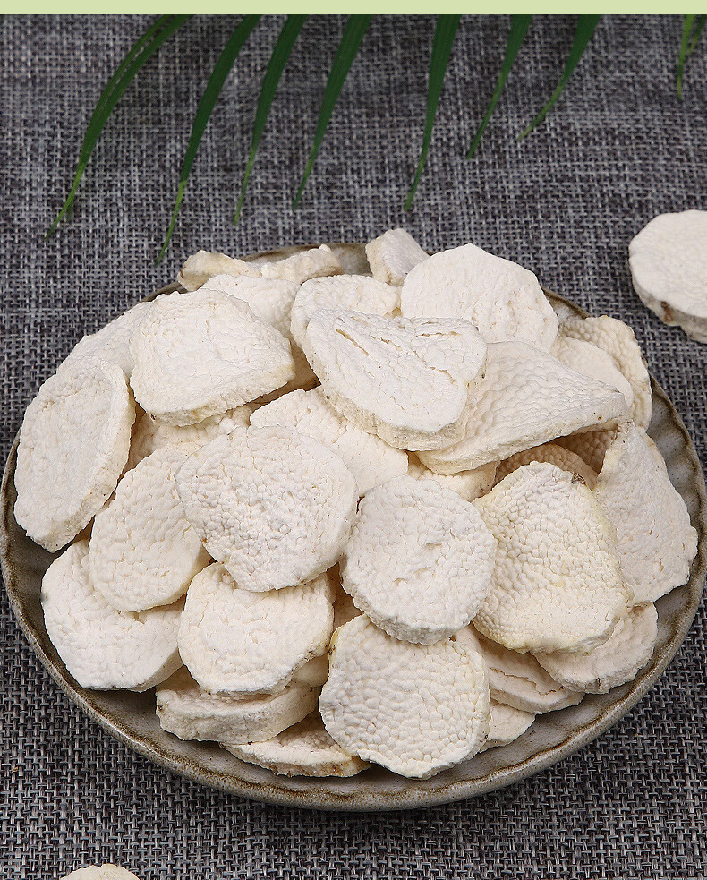Chinese Yam Huai Shan 500g Dried Stir-Fried Slices for Soup Congee and Herbal Tea quality and texture