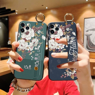 适用华为p50 30新款跨境p20lite ins风p10plus腕带p40Pro+手机壳