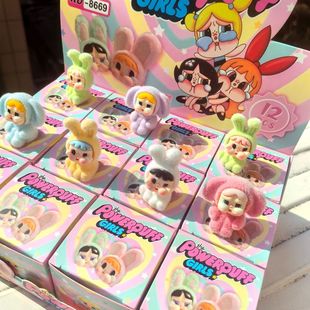 Super Cute Flocked Flying Crying Baby Blind Box Doll Cute Ornaments Little Policewoman Three-Dimensional Toy Trendy Wholesale Blind Box