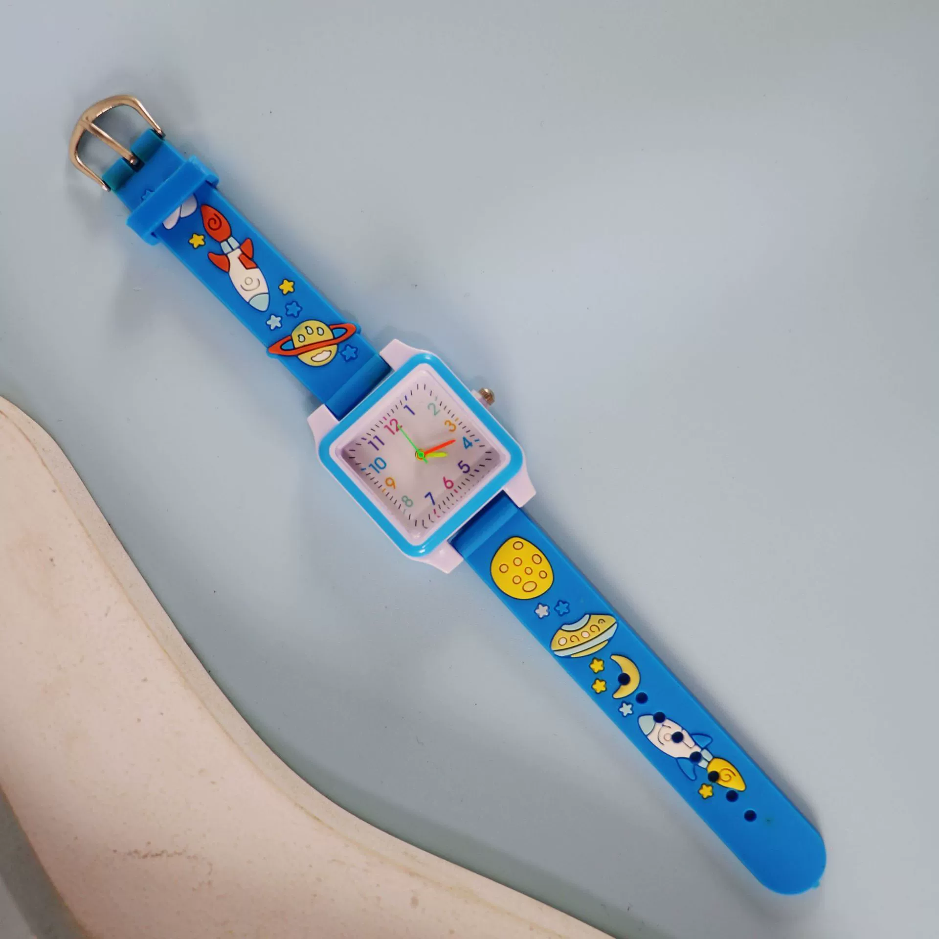 Silicone children's watch with gears, children's quartz watches