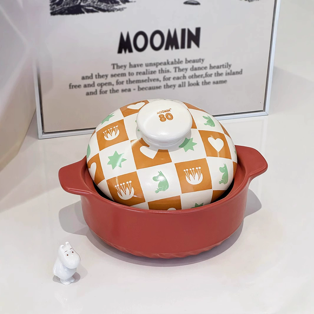 Мумин Moomin 80-летний юбилей казан для супа тушения горшок керамический термостойкий казан для тушения казан для тушения кастрюля для тушения
