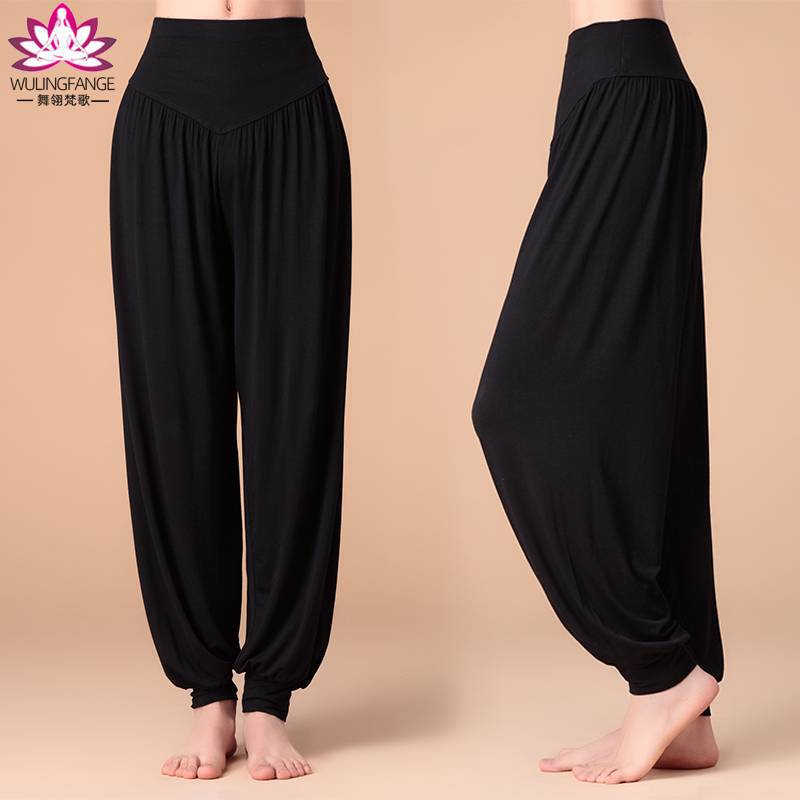 Factory wholesale modal dance bloomers high waist modern dance practice pants adult square dance pants Tai Chi pants