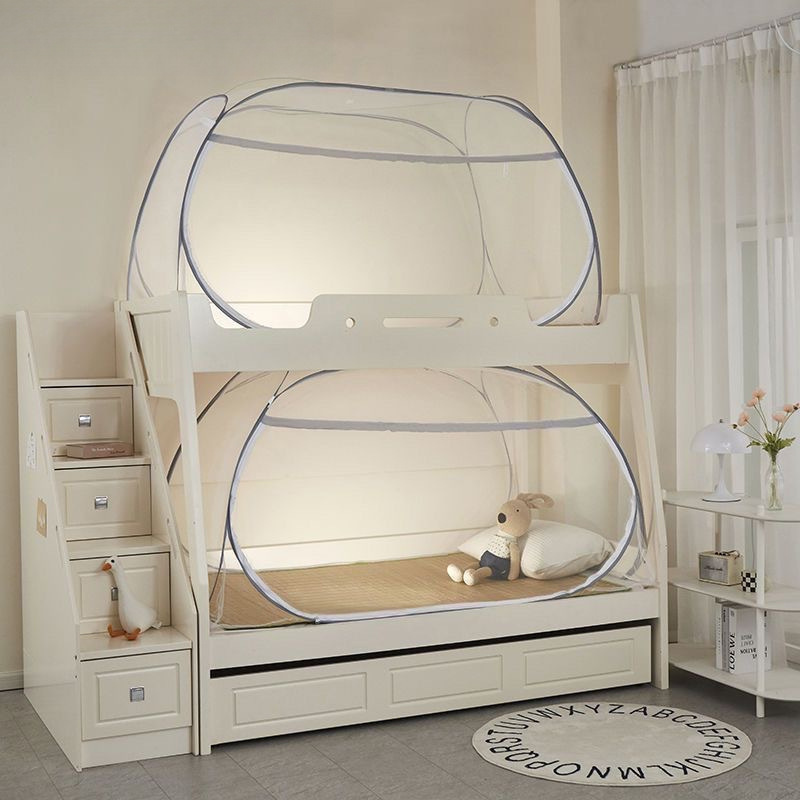 Dormitory Single Bed Bunk Bed Home Installation-Free Bottom Yurt Mosquito Net New Simple All-In-One Student Folding