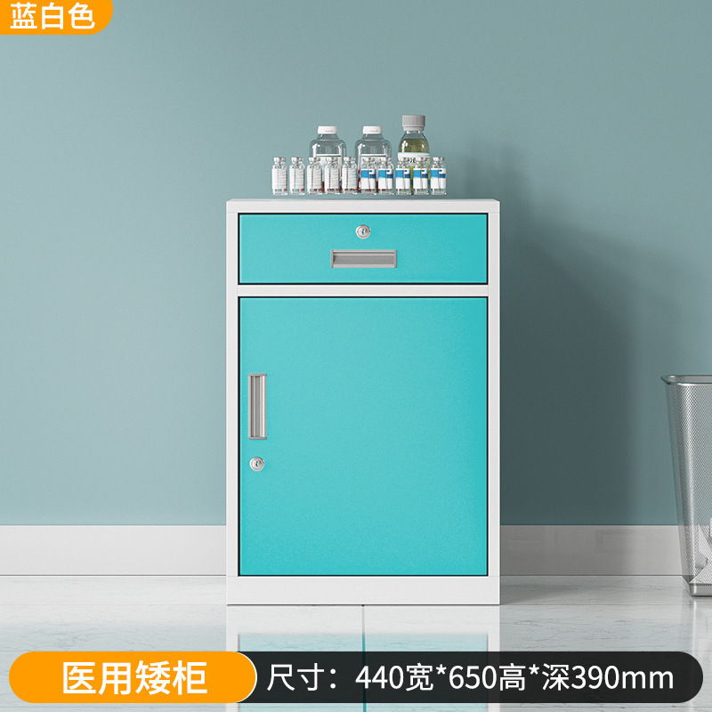 Medical Blue Low Cabinet