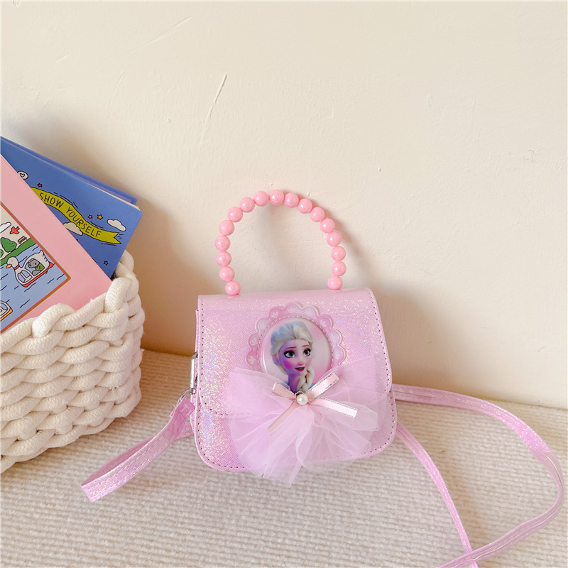 Bolsas para niños para niñas nuevas bolsas de mano princesa Aisha, bolsas de mochila de gran capacidad, bolsas de luces flash de moda princesa de nieve