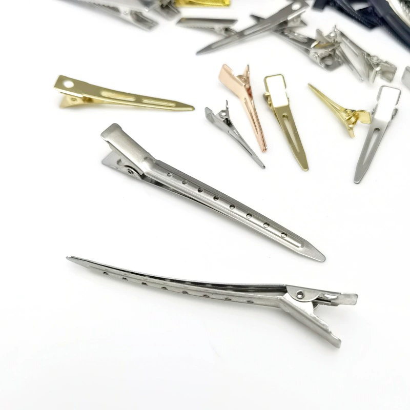 Hair Clip 9 cm, 304 Stainless Steel, Large Non‑Traceless Salon Clip