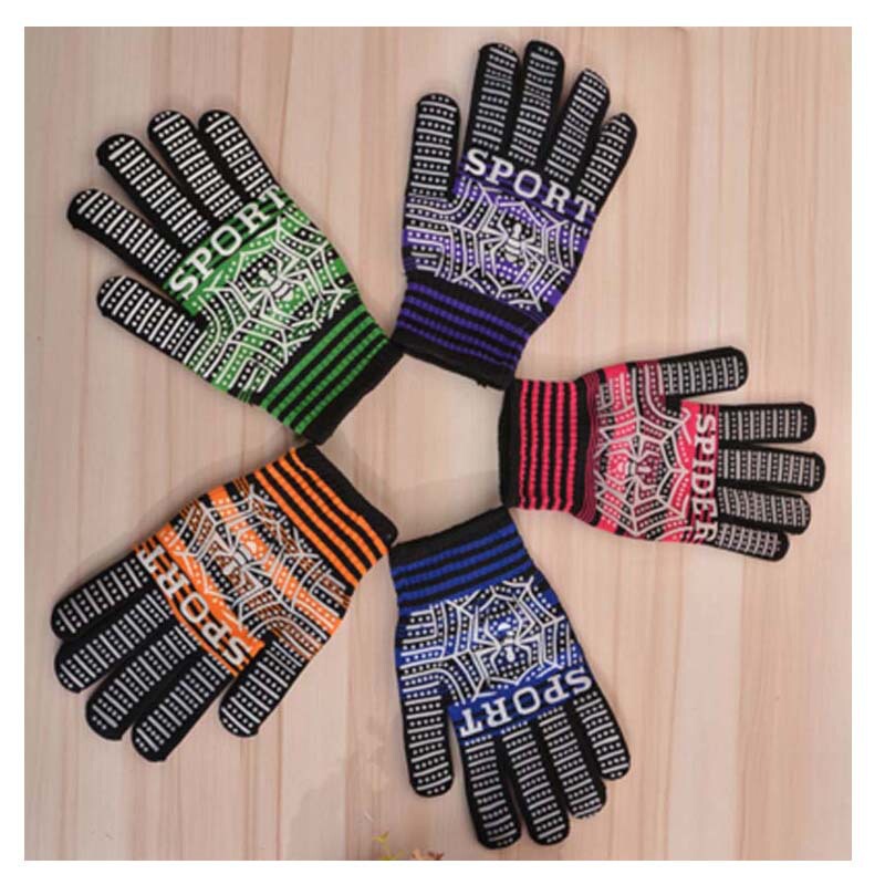 2022 new foreign trade Spider non-slip dispensing knitted labor protection gloves wholesale new cotton labor protection gloves