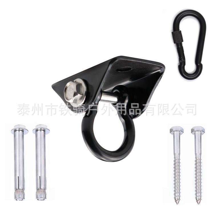 Amazon 304 Acero inoxidable swing gancho fijo placa colgante silla hamaca accesorios 360 giratorio gancho fijo