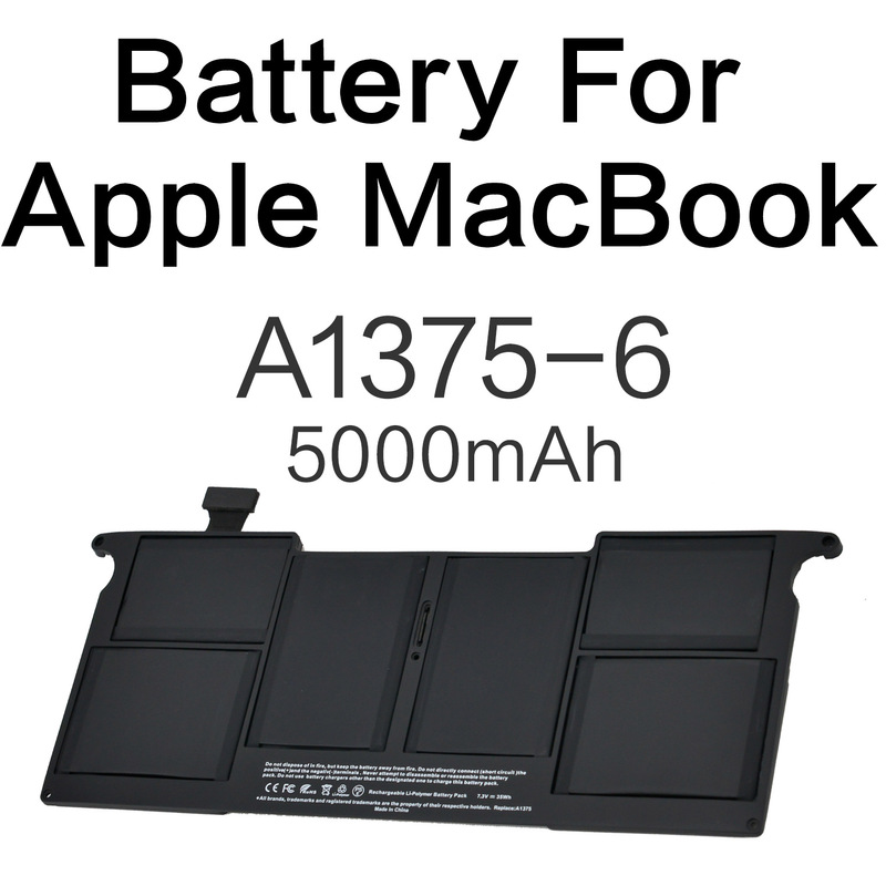 A1375-6 Original Battery Suitable for Apple Laptop MacBook Air 11 A1370 2010 Model
