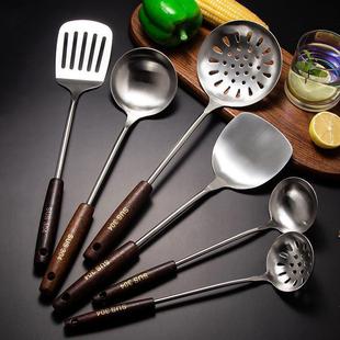 304 Stainless Steel Spatula and Spoon Thickened Household Spatula Chef Kitchen Cooking Frying Spoon Spatula Colander Kitchen Utensils