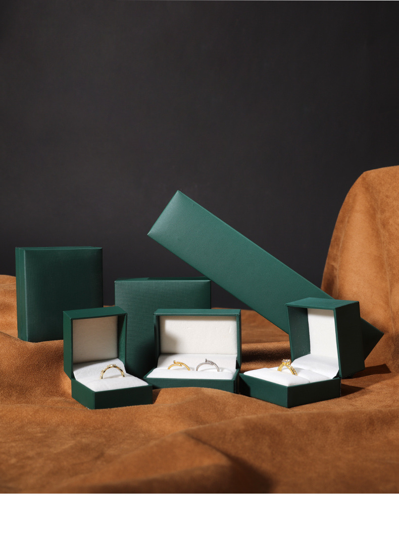 Fashion Solid Color Paper Jewelry Boxes 1 Piece