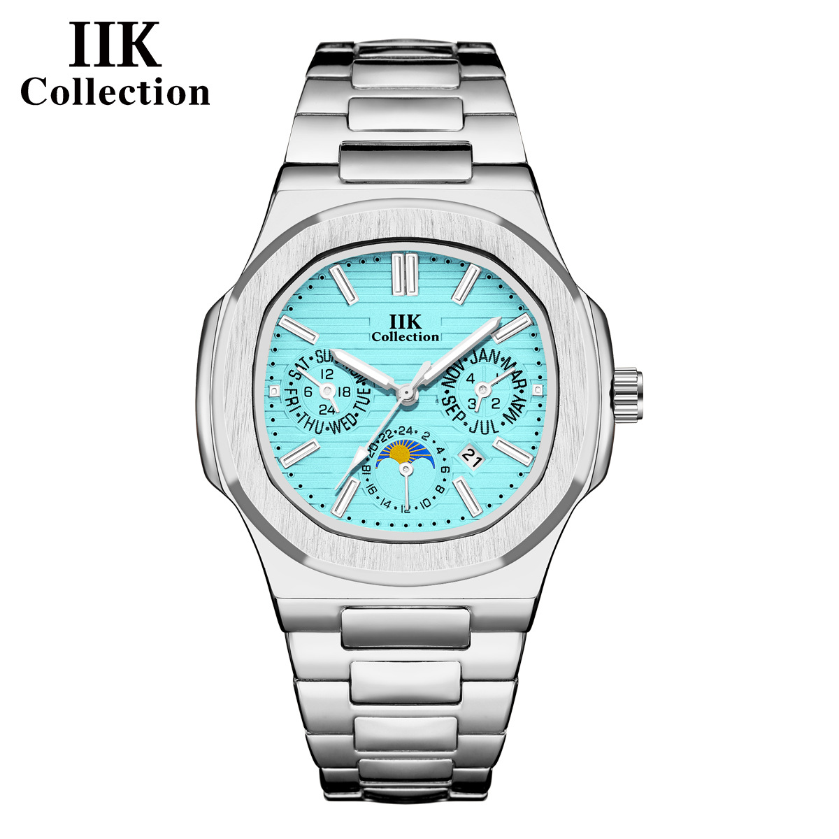 은색 벨트 하늘색 표면