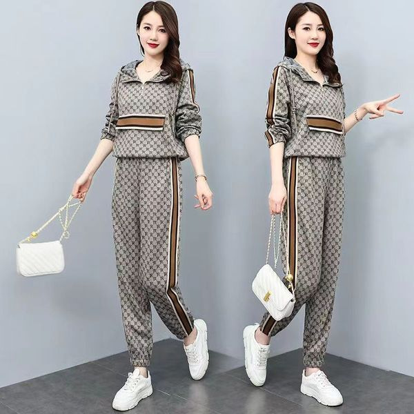 Women's Clothing High end sweatshirt casual sports suit for women 2024 early autumn new two piece suit fashionable and stylish_voghion.com