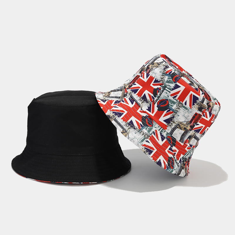 National Flag Pattern Unisex Casual Style Elegant Basic National Flag Printing Bucket Hat