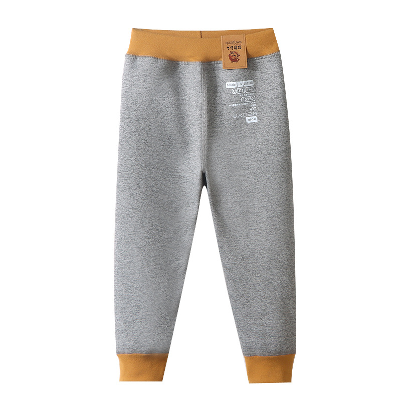 Pantalones leggings para niños, niños, niñas, otoño y invierno, pantalones cálidos de lana, pantalones de otoño sin hueso para niños mayores.