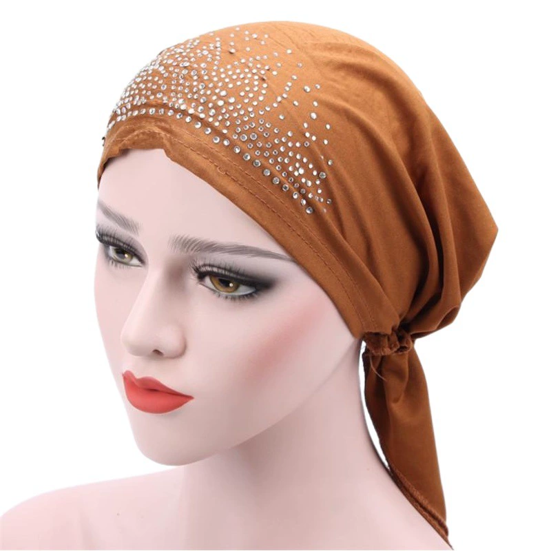 AliExpress эластичная полиэфирная ткань Женская Горячая буровая накидка на носке химиотерапия шапка платок