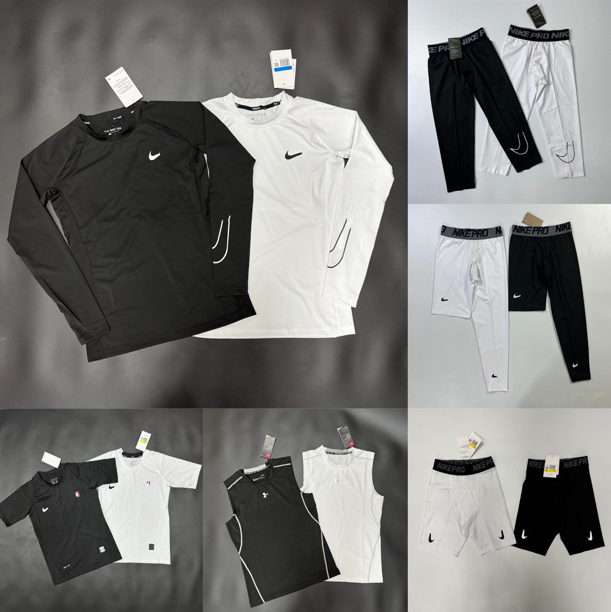 Sports Tight Suit, Breathable, Quick-Drying, Tight-Fitting Long and Short-Sleeved Vest for Men and Women, Running Training, Cycling, Fitness and Leisure