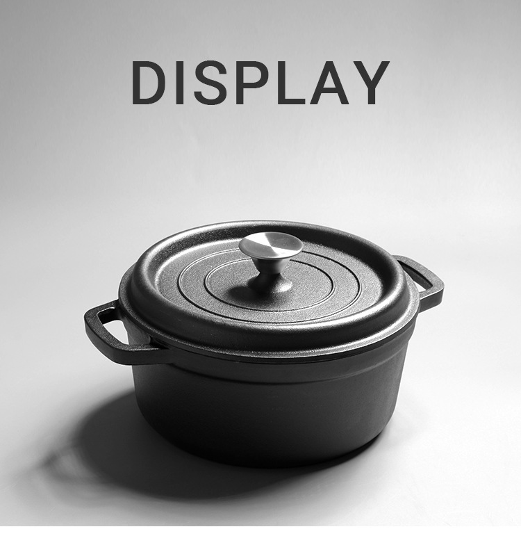European Style Cast Iron Bread Pan With Double Handles Deepened_voghion.com