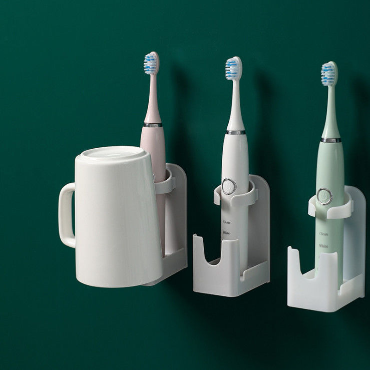 cepillo de dientes eléctrico estante con tazas inodoro sin perforación enjuague bucal estante de tazas de cepillo de dientes casero estación independiente